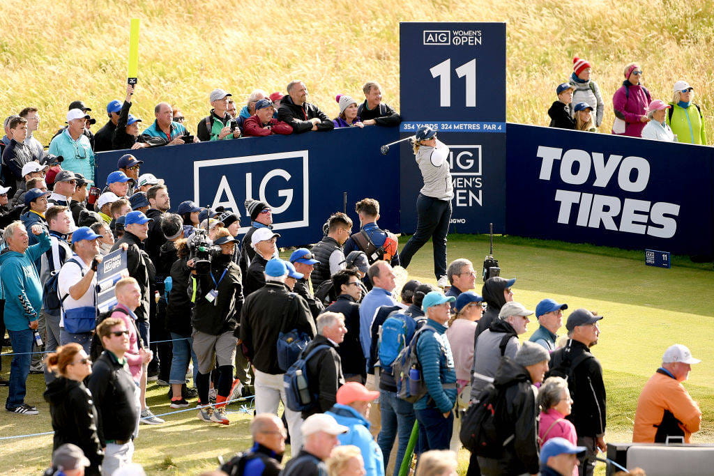 Ashleigh Buhai on the 11th hole at Muirfield